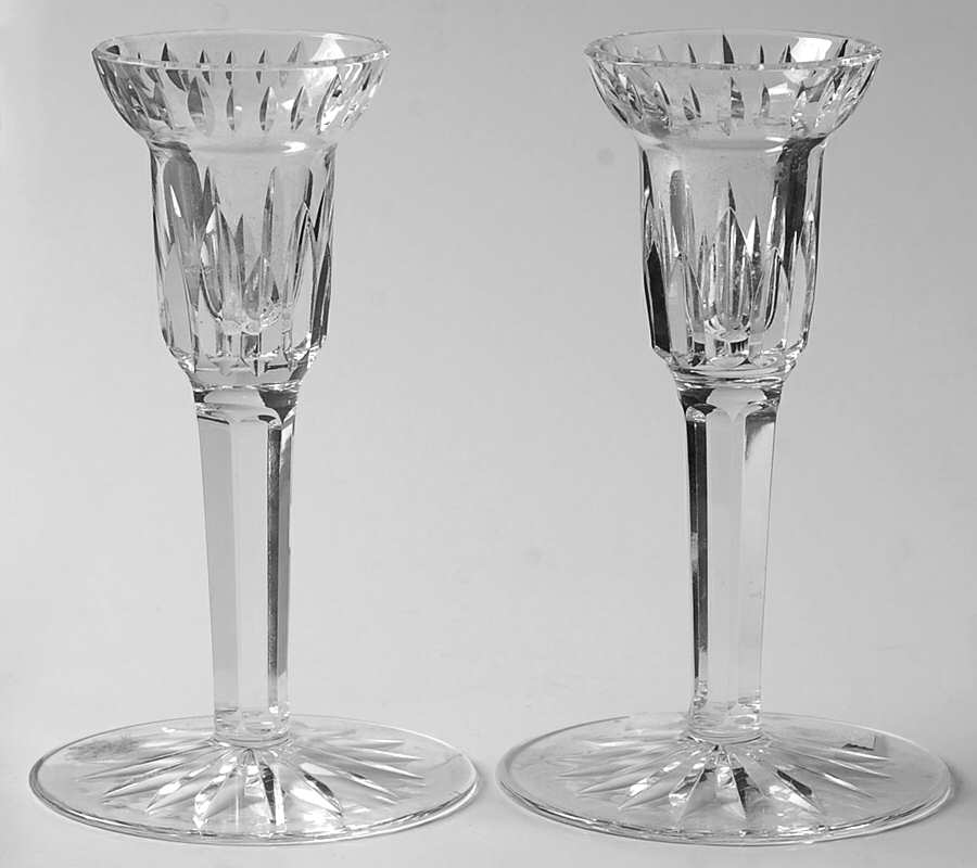 Candlesticks (Set of 2) 5" Single Light Candlestick by Waterford Crystal-1