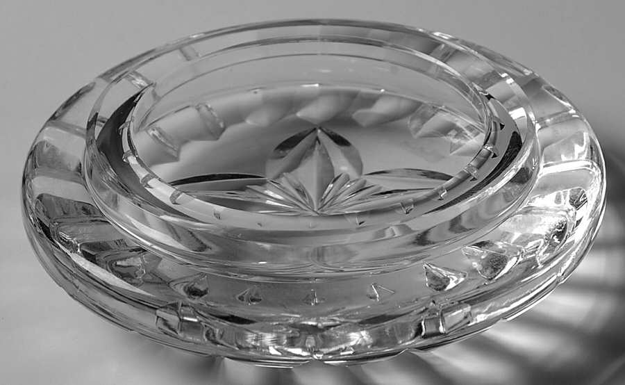 Smoking Accesories 4" Round Ashtray by Waterford Crystal-1