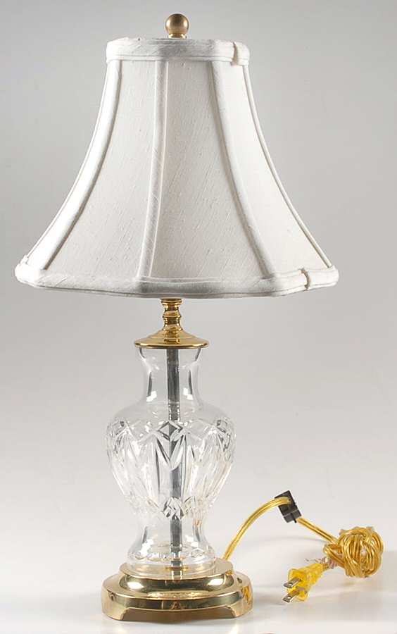 Lamps 17" Electric Lamp & Shade by Waterford Crystal-1