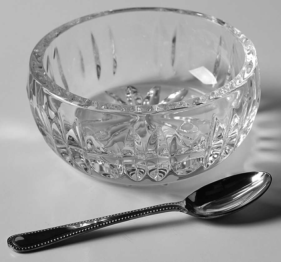Table Accessories Condiment Bowl & Silver Spoon (COBO5) by Waterford Crystal-1