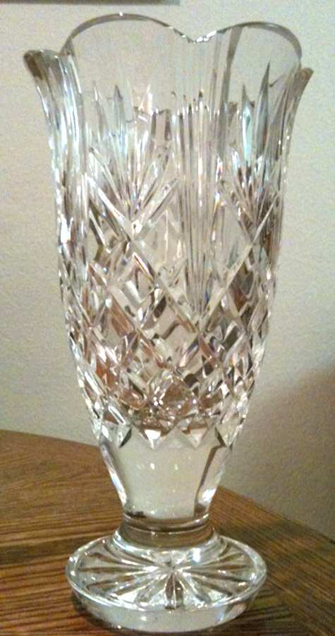Vases and Urns 10'' Footed Vase by Waterford Crystal-1