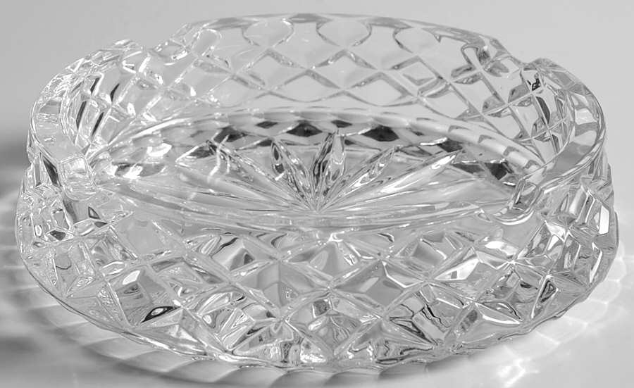 Smoking Accesories 6" Round Ashtray by Waterford Crystal-1