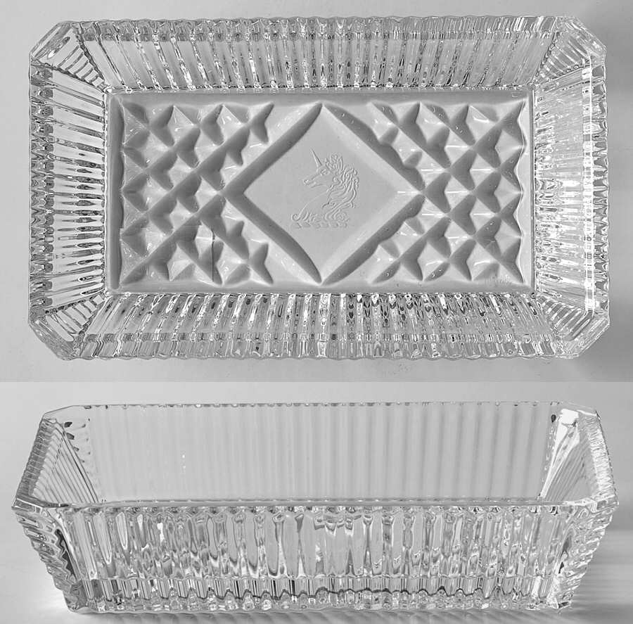 Vanity 7" Rectangular Tray by Waterford Crystal-1