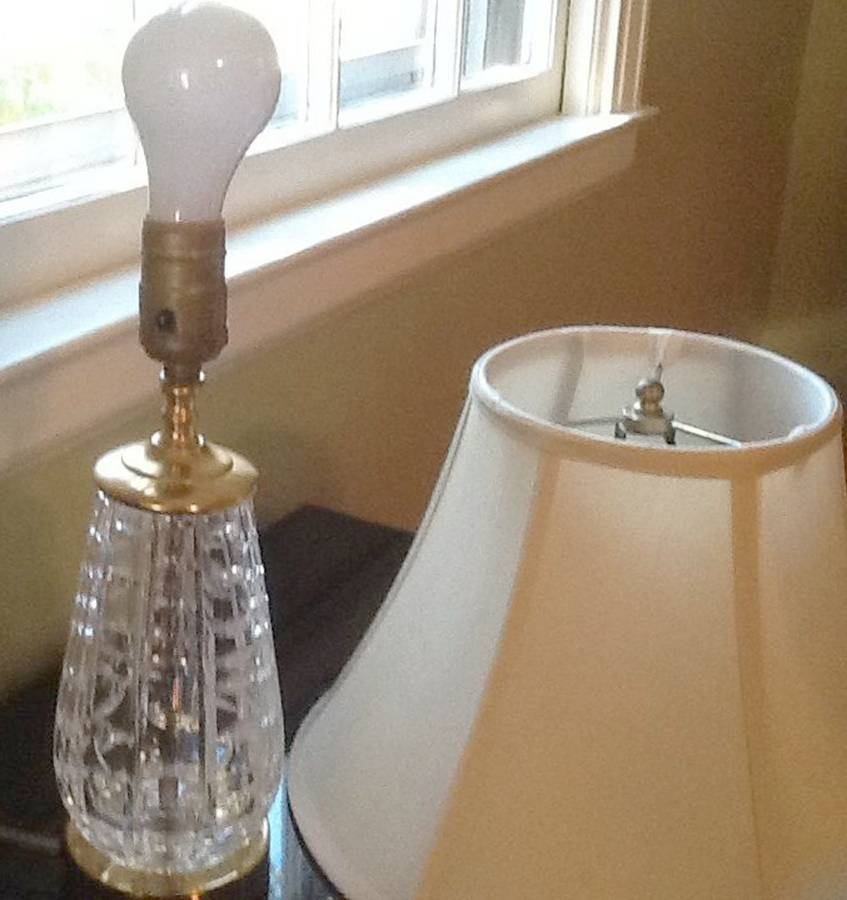 Lamps 12" Electric Lamp Base by Waterford Crystal-1