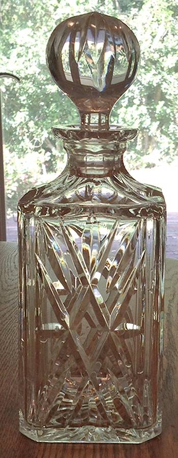 Decanters Square Decanter & Stopper by Waterford Crystal-1