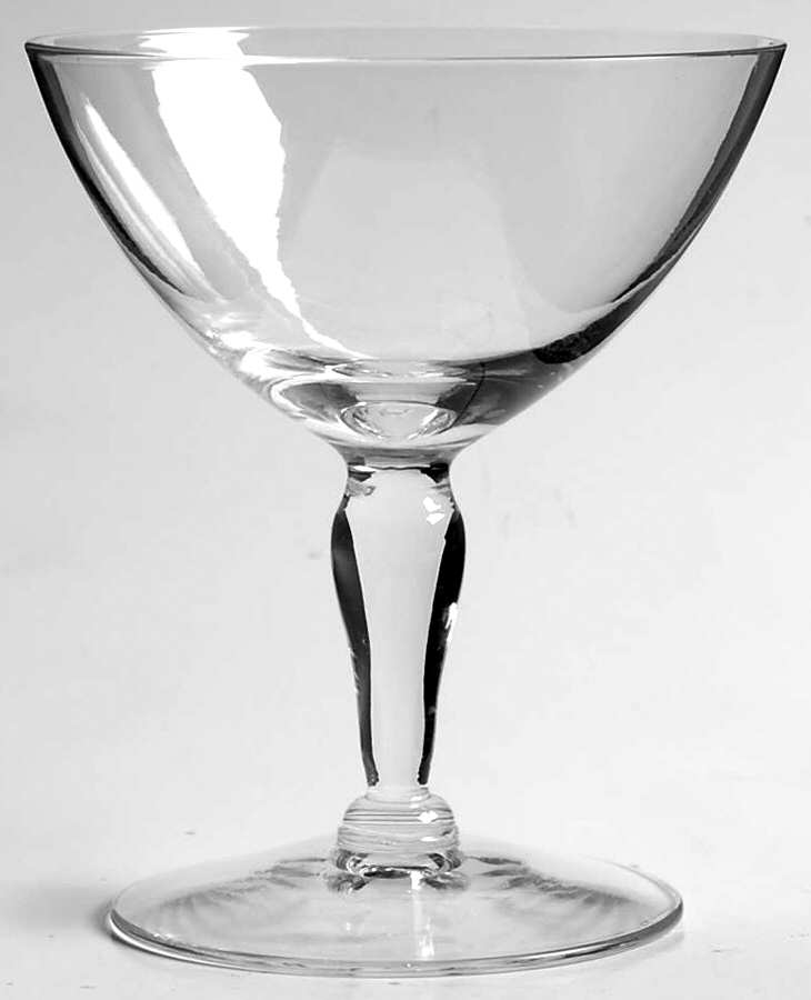 1960 Clear Champagne/Tall Sherbet by West Virginia Glass Specialty-1