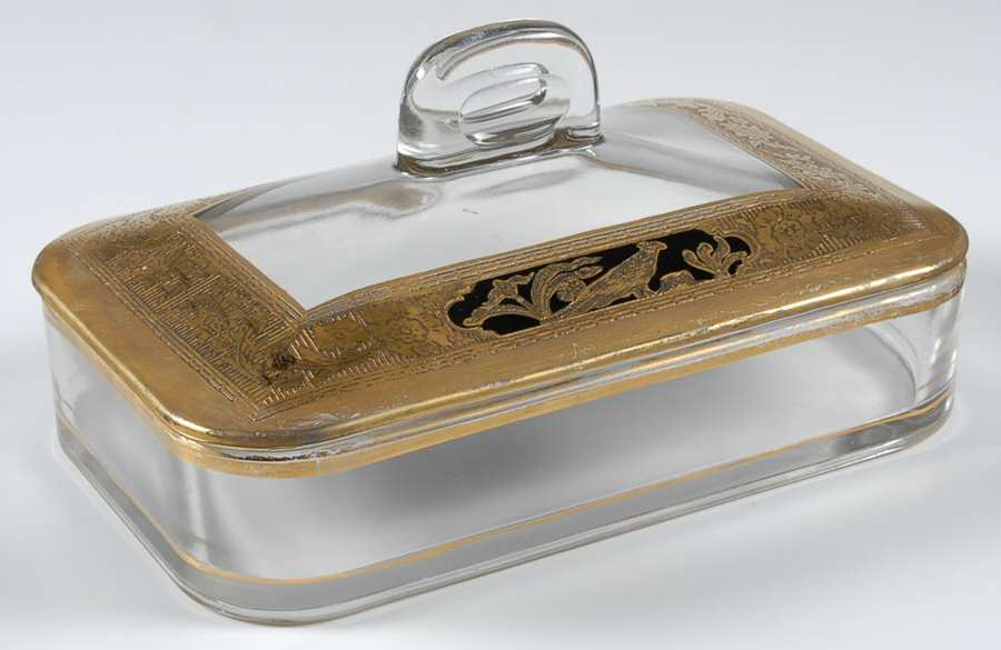 Pheasants and Stump Clear Cigarette Box & Lid by Wheeling Decorating-1