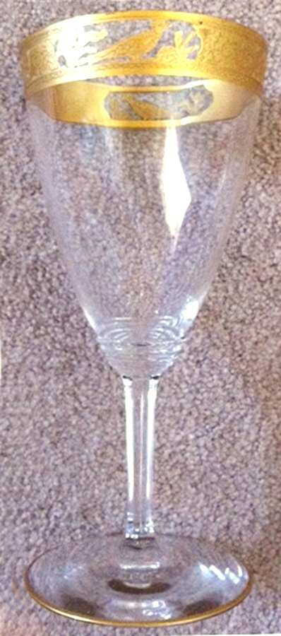 Pheasants and Stump Clear Water Goblet by Wheeling Decorating-1