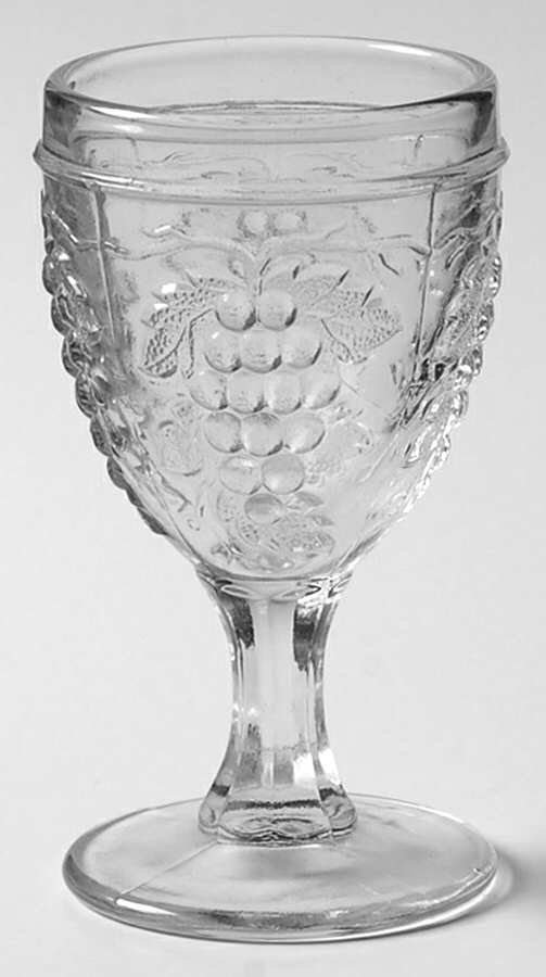 Grape Clear Wine Glass by L G Wright Glass-1