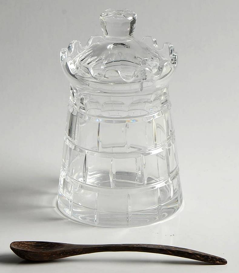 Castle Mustard & Lid with Spoon by William Yeoward-1