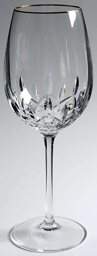 Lismore Essence Gold Water Goblet by Waterford Crystal-1