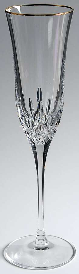 Lismore Essence Gold Fluted Champagne by Waterford Crystal-1