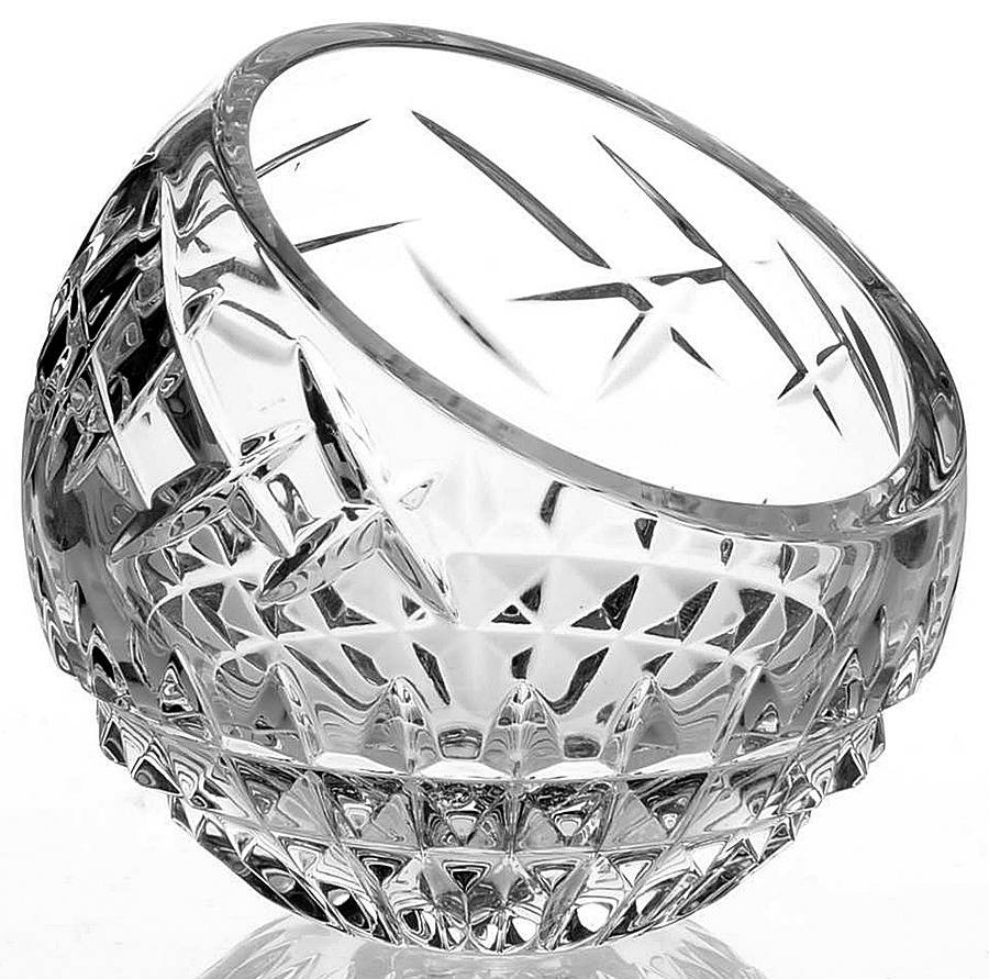 Fleurology 4" Angled Rose Bowl by Waterford Crystal-1