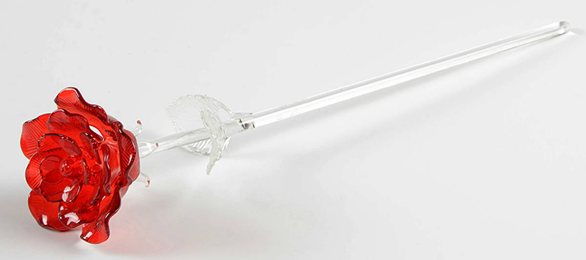 Fleurology Rose Glass Flower by Waterford Crystal-1