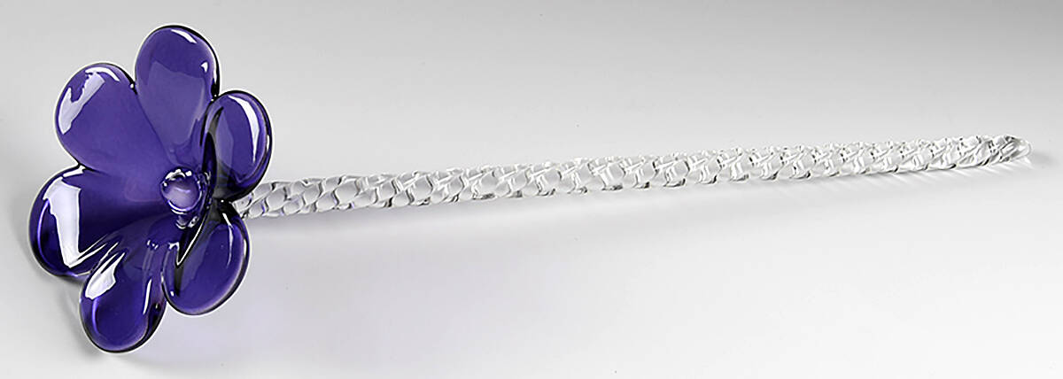 Fleurology Pansy Glass Flower by Waterford Crystal-1