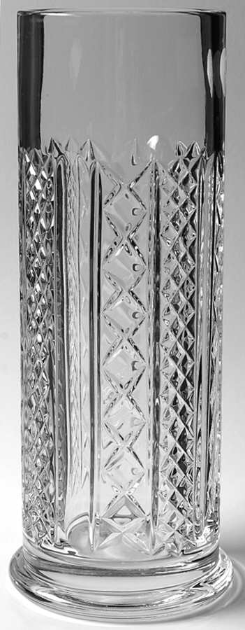 Fleurology 10" Cylindrical Vase by Waterford Crystal-1
