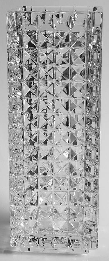 Fleurology 12" Square Vase by Waterford Crystal-1