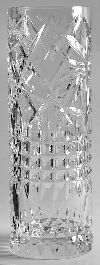 Fleurology 15" Cylindrical Vase by Waterford Crystal-1