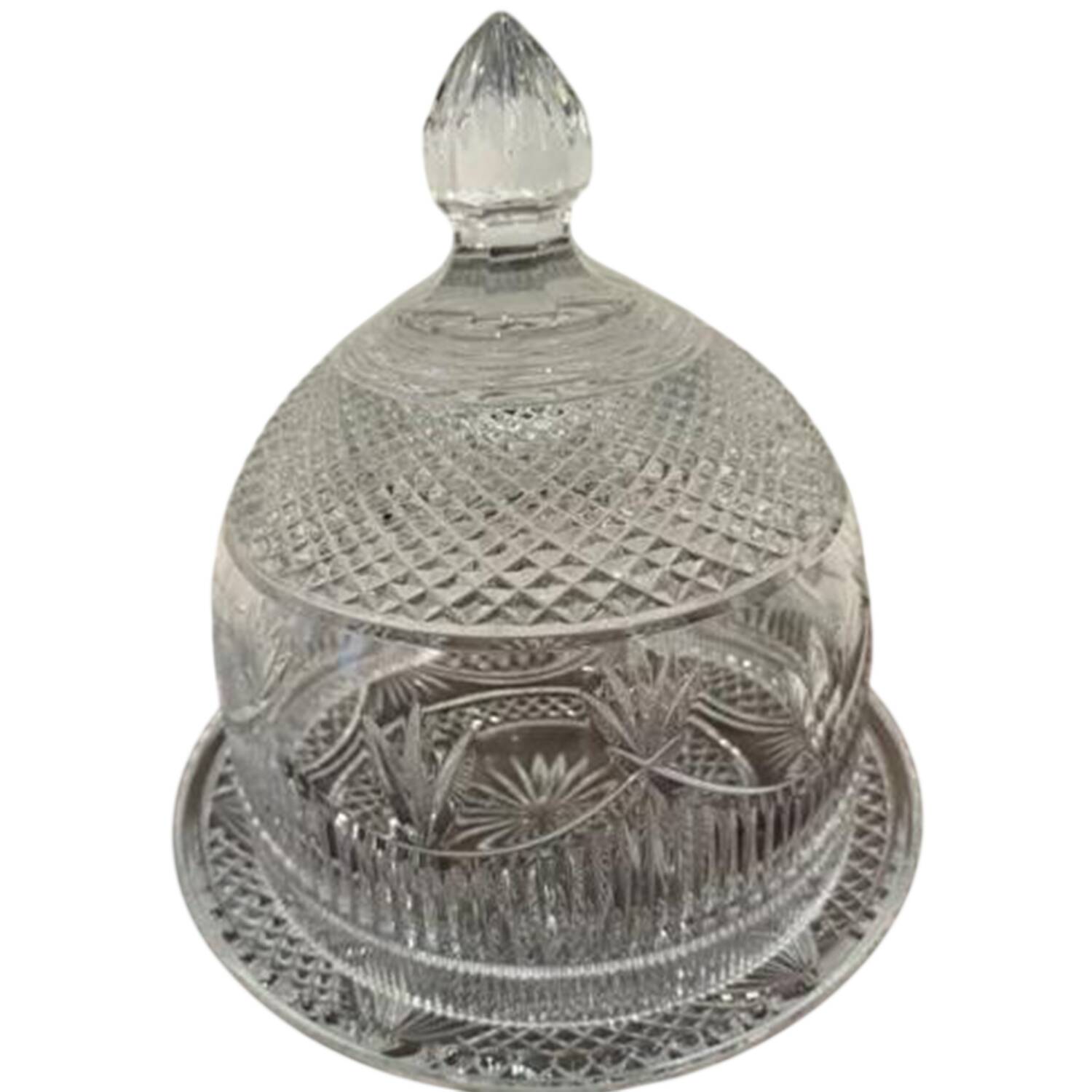 Museum Collection Cake Plate & Glass Dome by Waterford Crystal-1