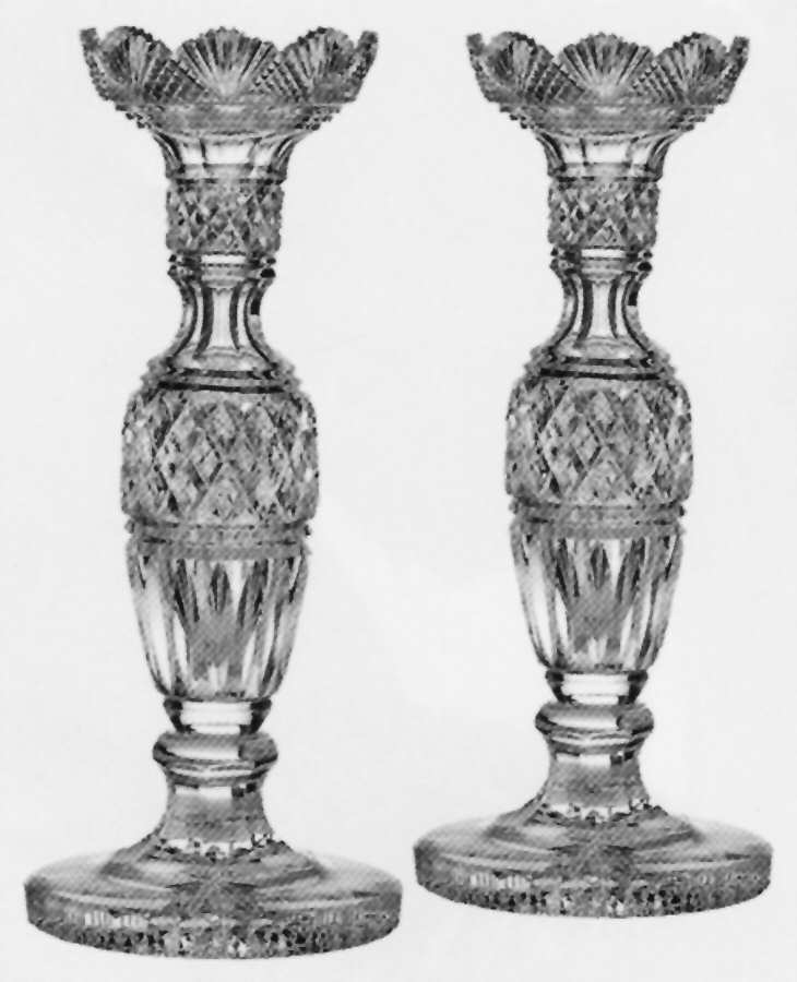 Museum Collection (Set of 2) Single Light Candlestick by Waterford Crystal-1
