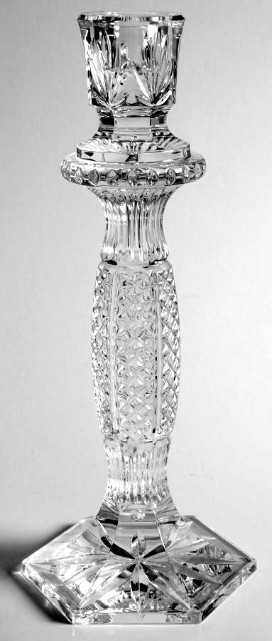 Tara Tall Single Candlestick No Prisms by Waterford Crystal-1