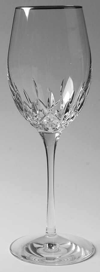 Lismore Essence Platinum (Thin Trim) White Wine by Waterford Crystal-1