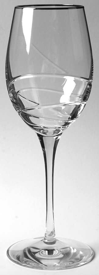 Ballet Ribbon Platinum Wine Glass by Waterford Crystal-1