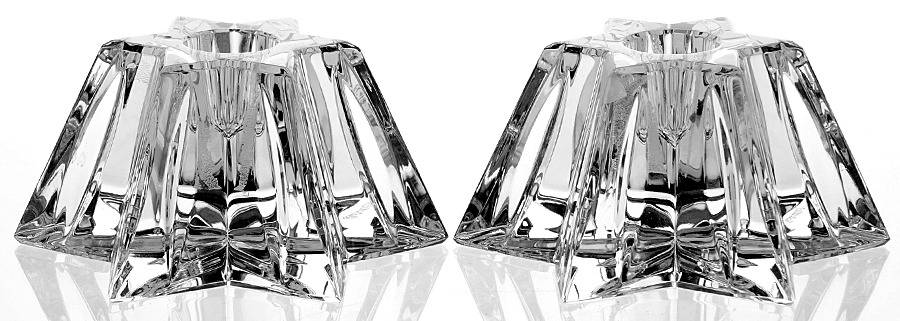 Star Candlestick Single Light 2" (Set of 2) by Waterford Crystal-1