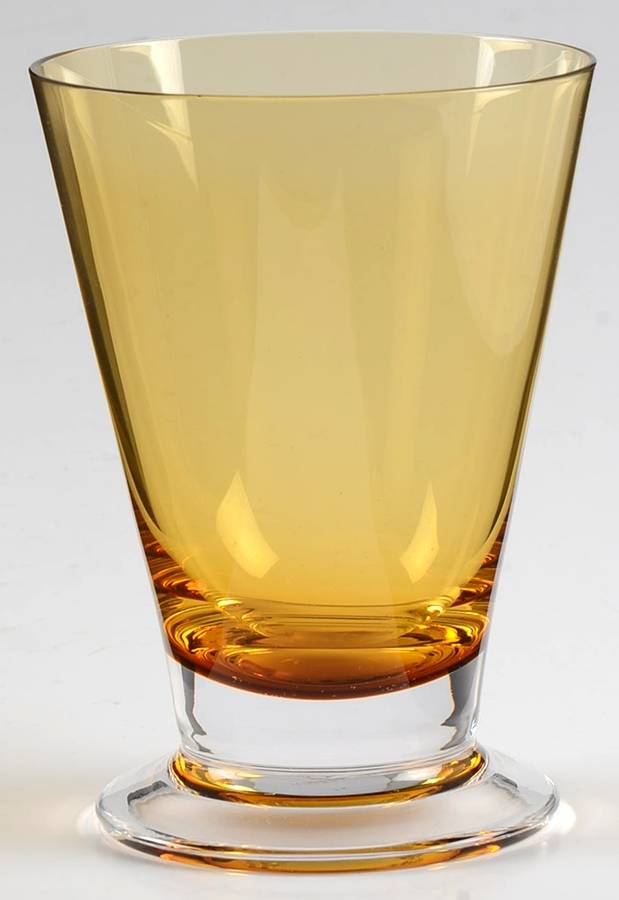 Fanny Amber Footed Tumbler by William Yeoward-1