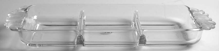 WAZ2 13" Rectangular 3 Part Relish by Walther-Glas-1