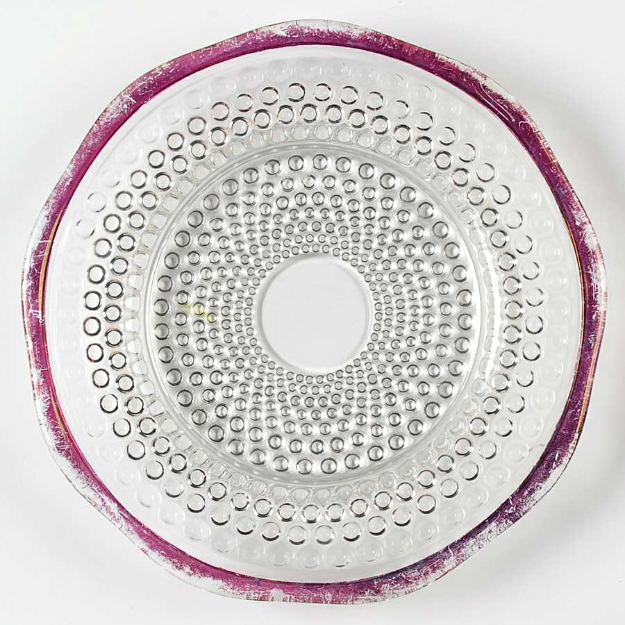 American Hobnail Ruby Flash Luncheon Plate by Westmoreland-1