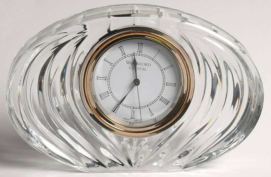Basilica Medium Oval Quartz Clock by Waterford Crystal-1
