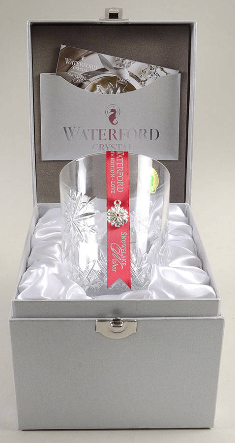 Snowflake Wishes (Boxed) Love Dbl Old Fashion w/Bracelet Charm by Waterford Crystal-1