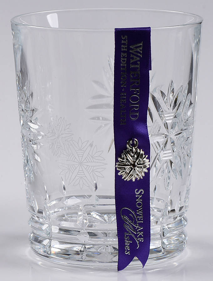 Snowflake Wishes Health Double Old Fashioned w/No Charm by Waterford Crystal-1