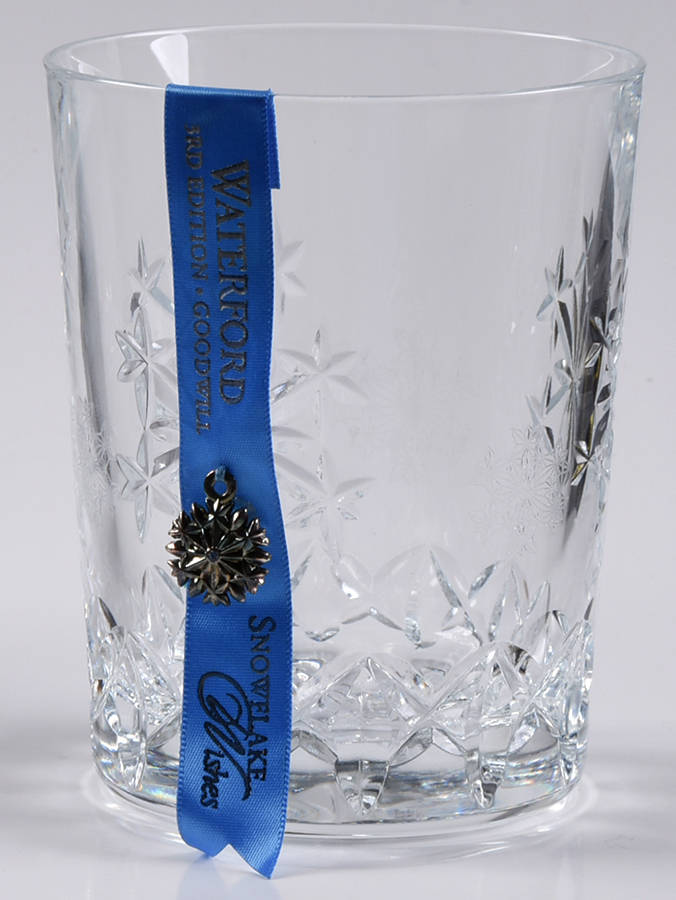 Snowflake Wishes Goodwill Double Old Fashioned w/No Charm by Waterford Crystal-1