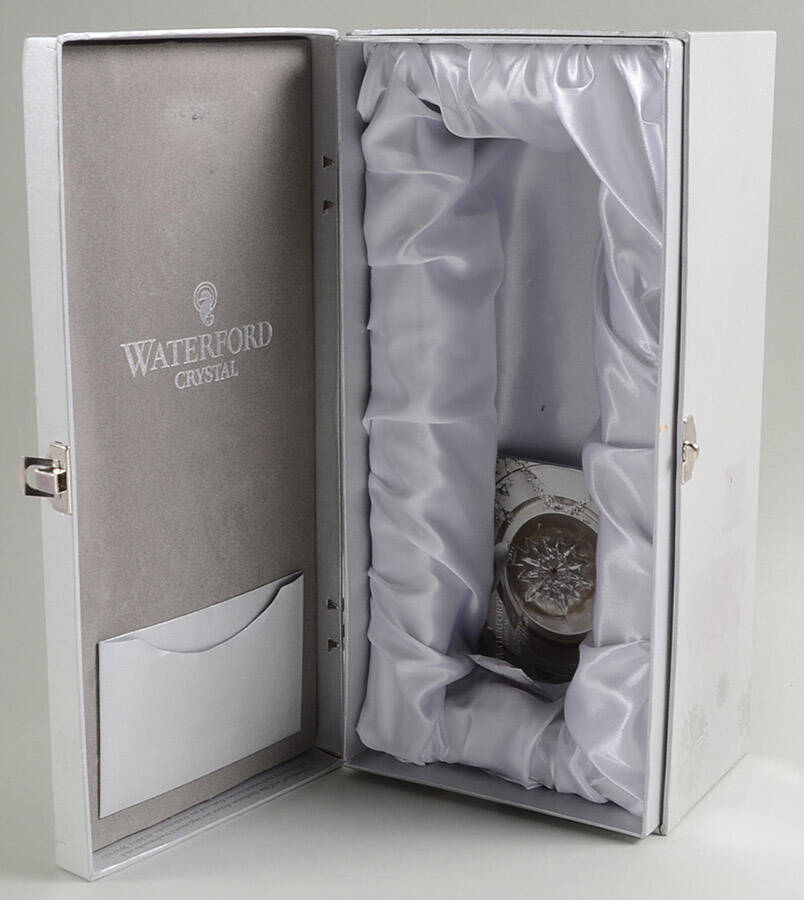Snowflake Wishes Happiness Fluted Champagne Hinged Gift Box by Waterford Crystal-1