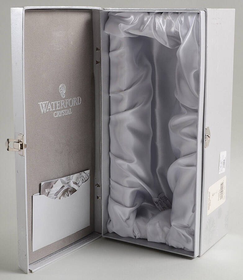 Snowflake Wishes Courage Fluted Champagne Hinged Gift Box by Waterford Crystal-1