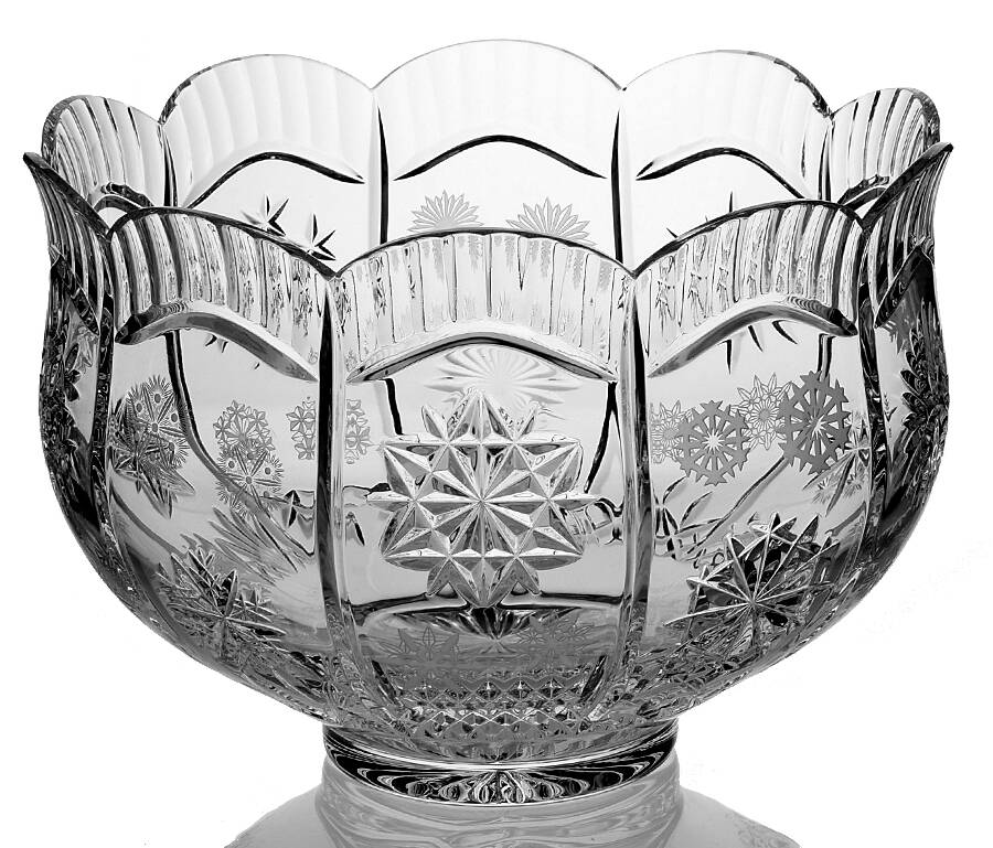Snowflake Wishes 11" Footed Bowl by Waterford Crystal-1