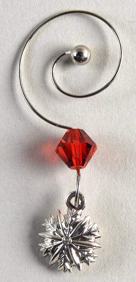 Snowflake Wishes Joy Wine Charm by Waterford Crystal-1