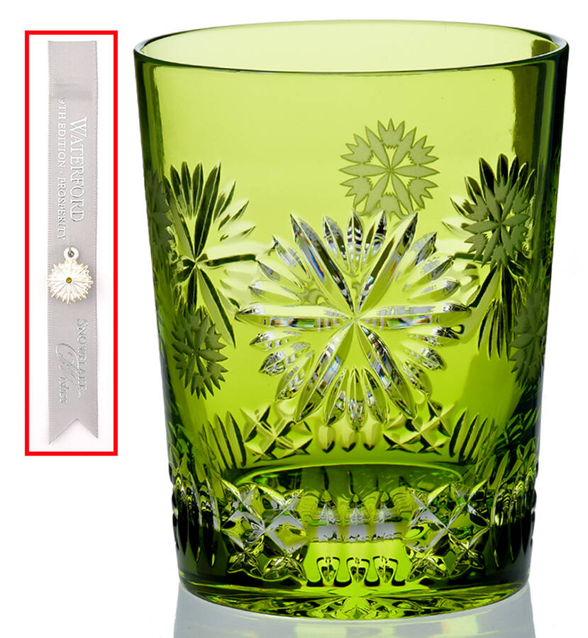 Snowflake Wishes (Box) Prosperity Lime Dbl Fashion w/Bracelet Charm by Waterford Crystal-1