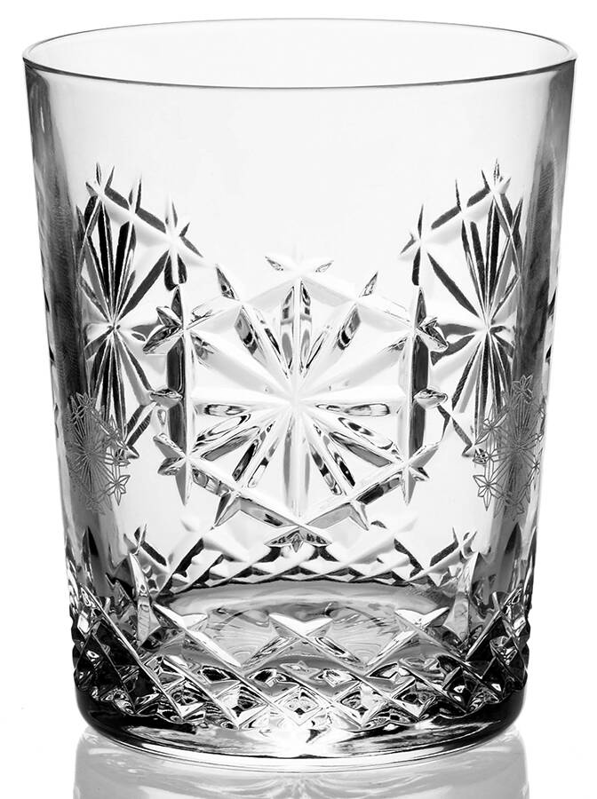 Snowflake Wishes Happiness Double Old Fashioned w/No Charm by Waterford Crystal-1