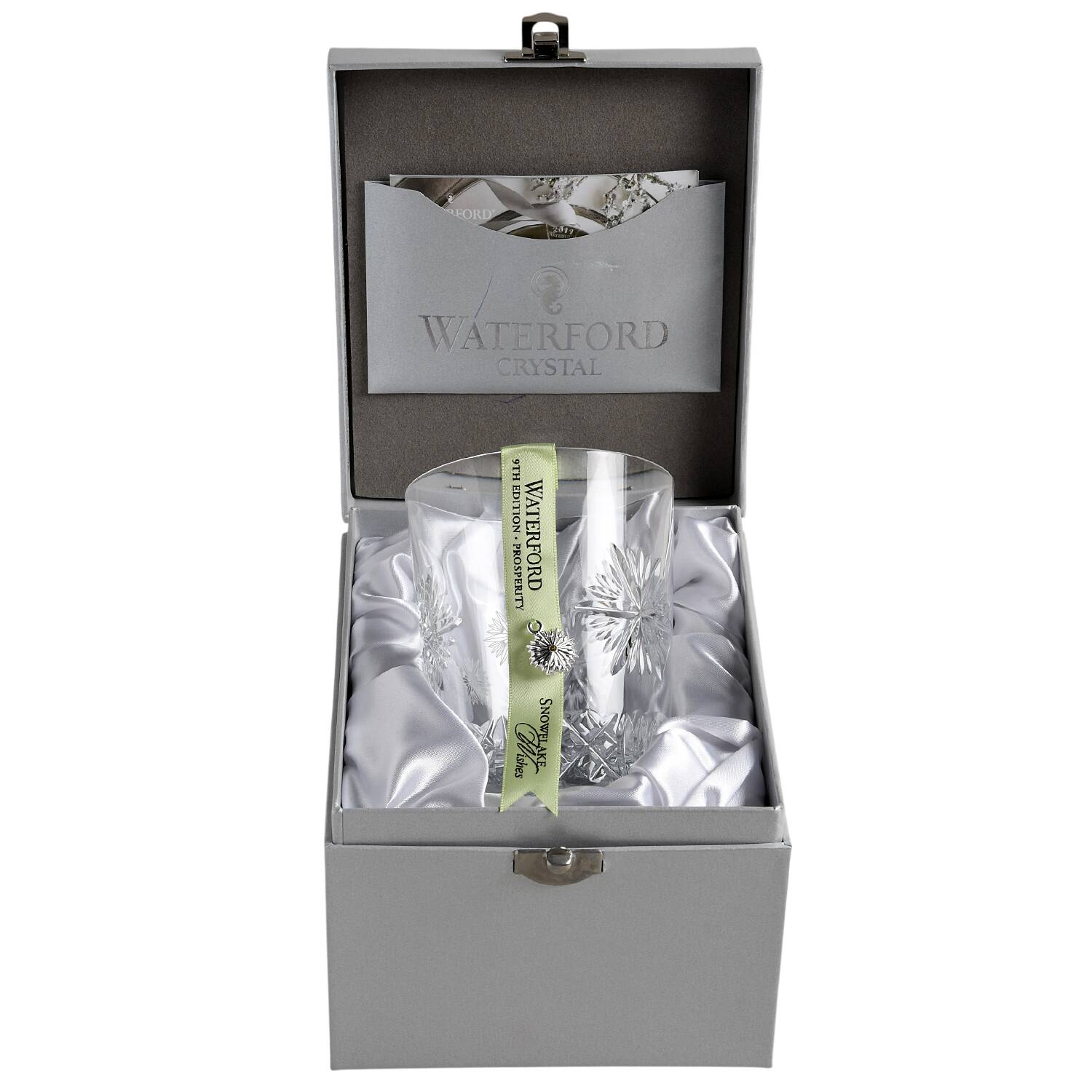Snowflake Wishes (Boxed)Prosperity Dbl Old Fashion w/Bracelet Charm by Waterford Crystal-1