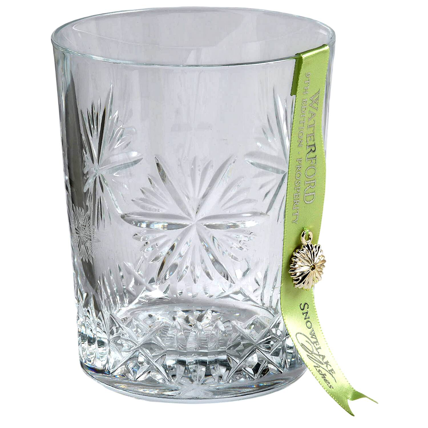 Snowflake Wishes No Box)Prosperity DbOld Fashioned w/Bracelet Charm by Waterford Crystal-1