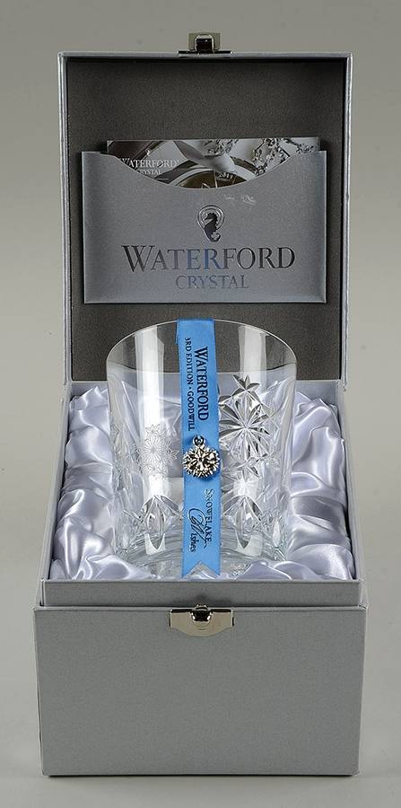 Snowflake Wishes (Boxed)Goodwill Dbl Old Fashion w/Bracelet Charm by Waterford Crystal-1