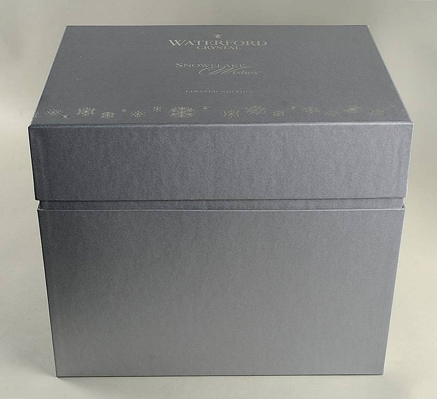 Snowflake Wishes Gift Box (Holds 6) for Joy Fluted Champagne by Waterford Crystal-1