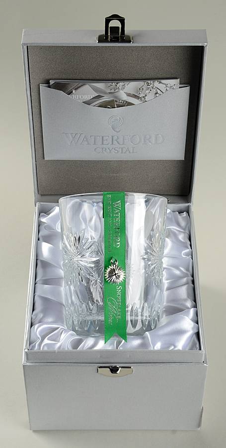 Snowflake Wishes (Boxed) Courage Dbl Old Fashioned w/Bracelet Charm by Waterford Crystal-1
