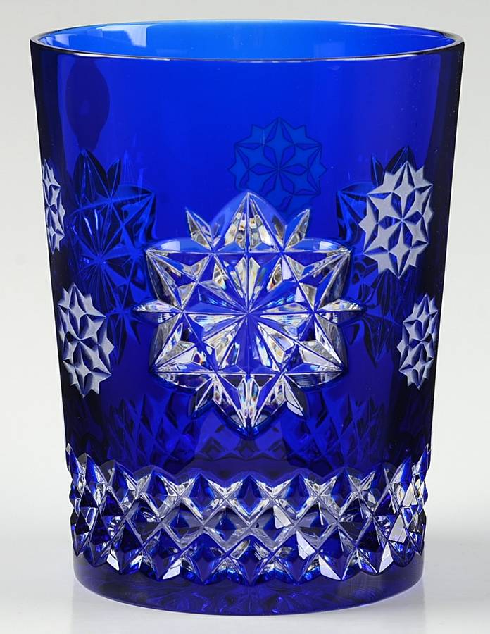 Snowflake Wishes Friendship Cobalt Old Fashion w/No Charm by Waterford Crystal-1