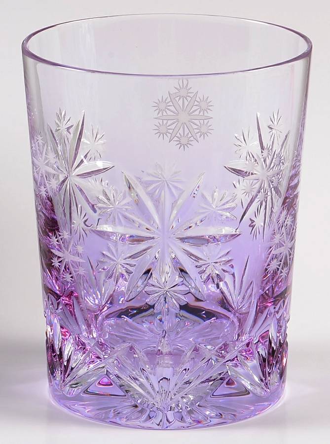 Snowflake Wishes Serenity Lavender Double Old Fashion w/No Charm by Waterford Crystal-1