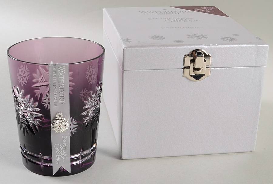 Snowflake Wishes (Box) Health Amethyst Dbl Fashion w/Bracelet Charm by Waterford Crystal-1