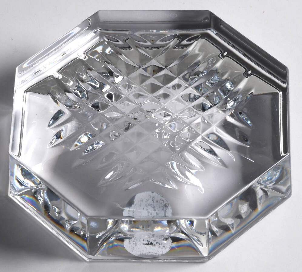 Lismore Diamond 4" Octagonal Tray by Waterford Crystal-1